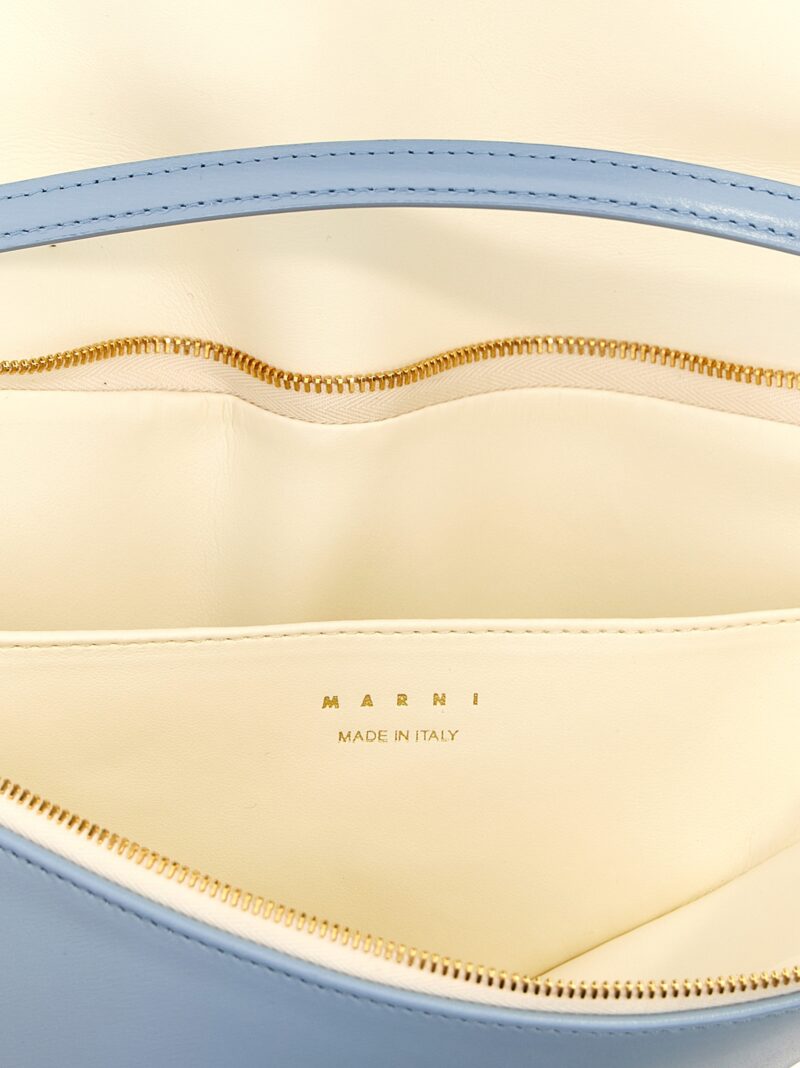 'Prisma' shoulder bag 100% calfskin leather (Bos Taurus) MARNI Light Blue