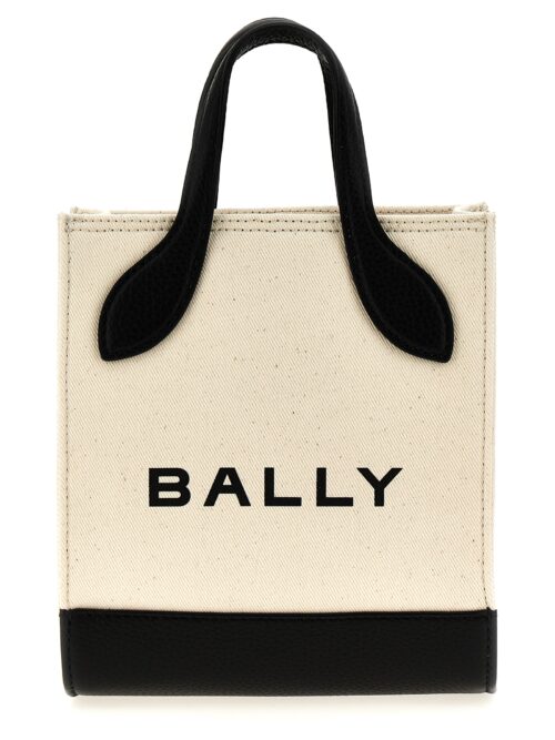'Bar Mini Keep On' shopping bag BALLY White/Black