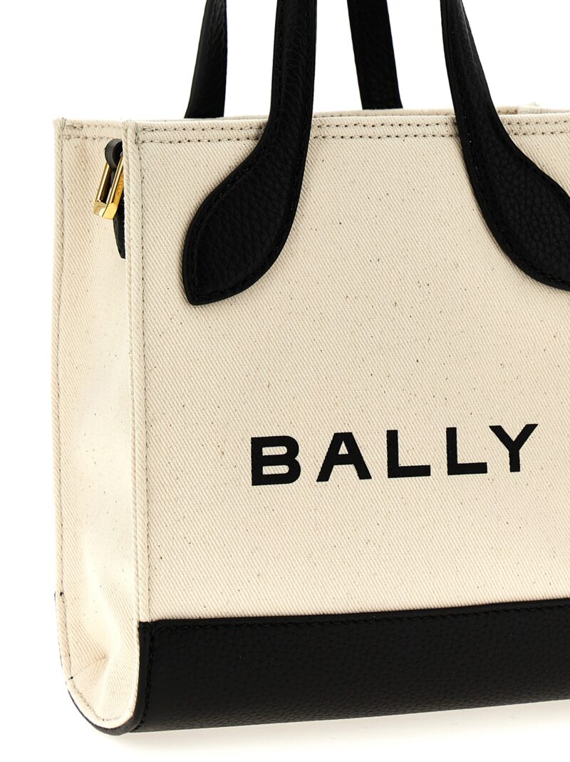 'Bar Mini Keep On' shopping bag Woman BALLY White/Black