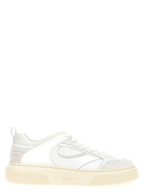 'Cassina Mix' sneakers FERRAGAMO White