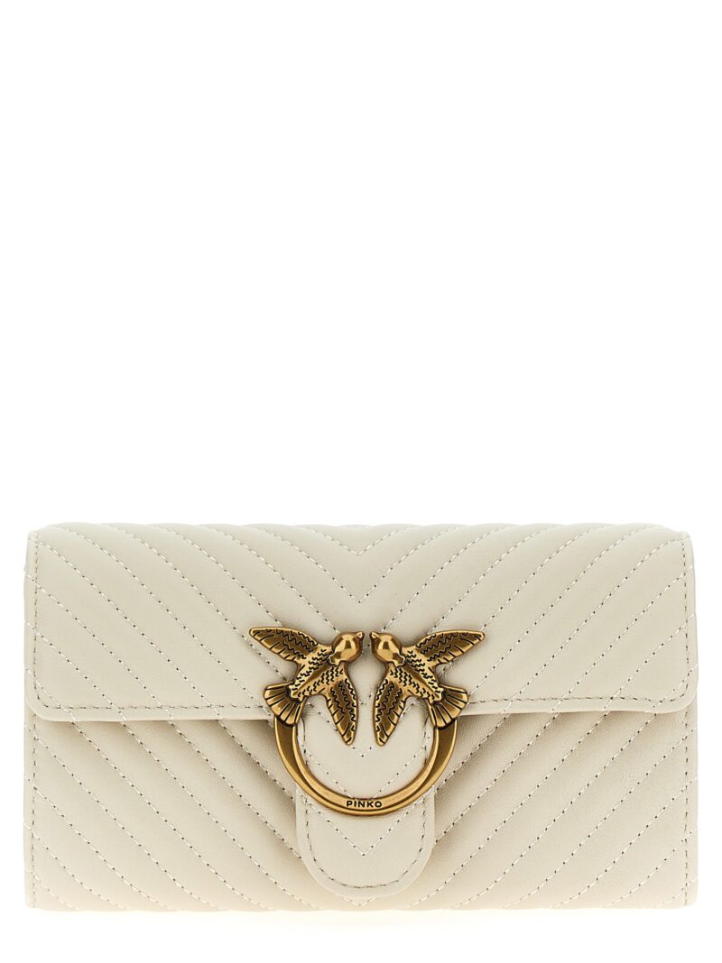 Portafoglio 'Love Bag One Wallet Chevron' PINKO White