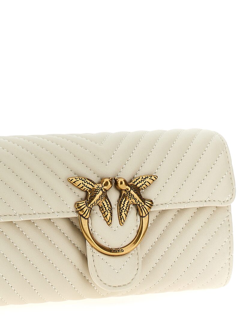 Portafoglio 'Love Bag One Wallet Chevron' Woman PINKO White