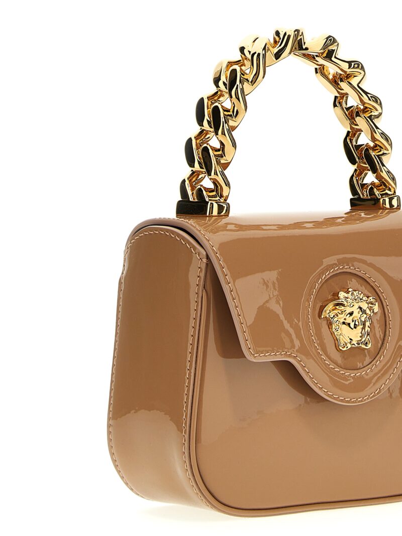 'La Medusa' mini handbag Woman VERSACE Beige