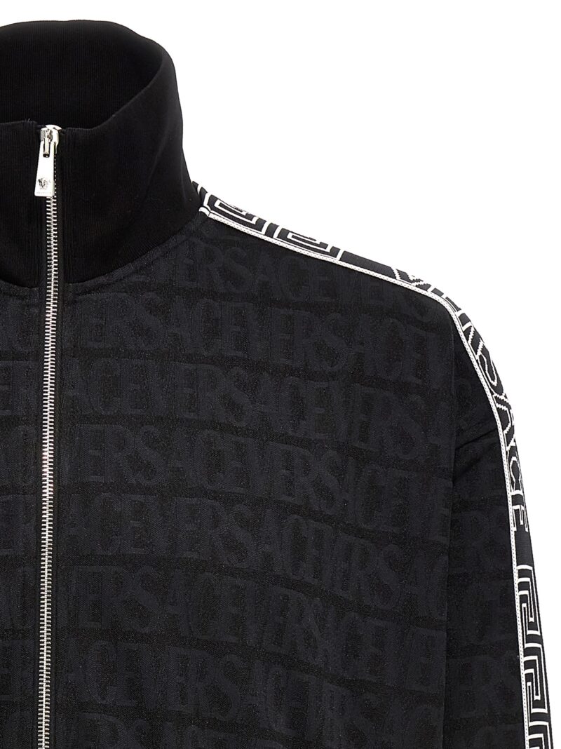 Logo sweatshirt 100% polyester VERSACE Black