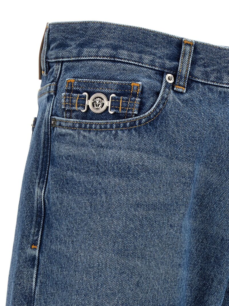 Regular jeans 100% cotton VERSACE Blue