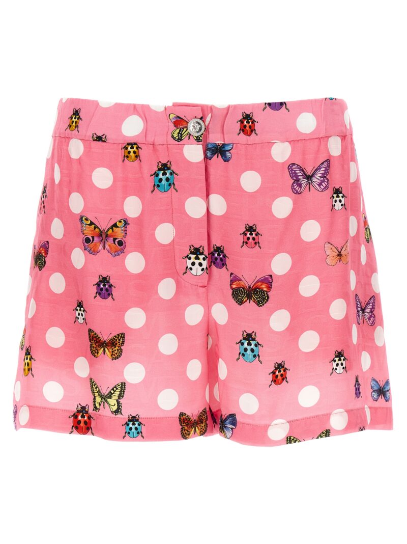 'Heritage Butterflies & Ladybugs Polka Dot' capsule Shorts VERSACE Pink