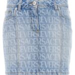 'Versace Allover' skirt VERSACE Light Blue