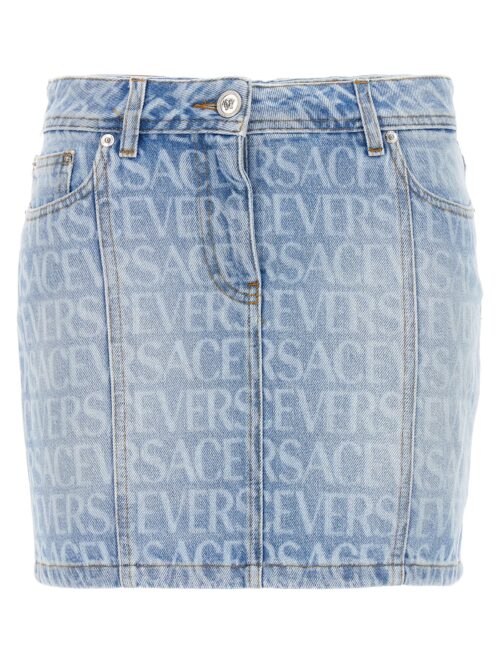 'Versace Allover' skirt VERSACE Light Blue