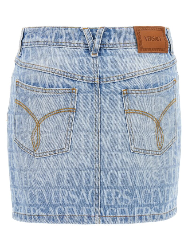 'Versace Allover' skirt 10115171A062371D190 VERSACE Light Blue