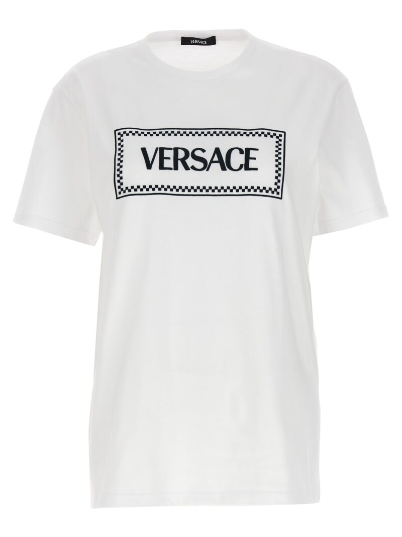 Logo embroidery T-shirt VERSACE White/Black