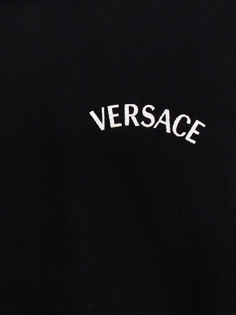 Logo hoodie 100% cotton VERSACE Black