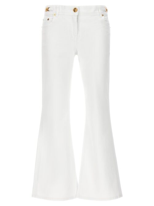 Flared jeans VERSACE White