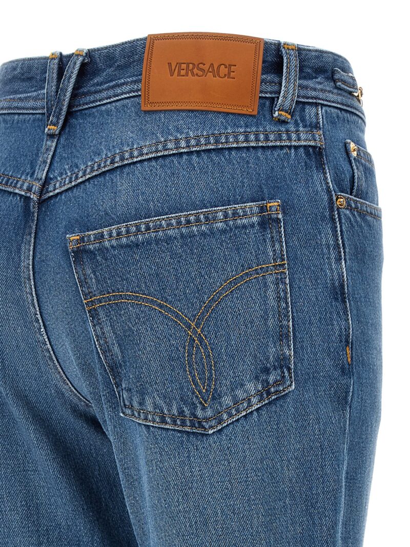 Flared jeans 100% cotton VERSACE Blue