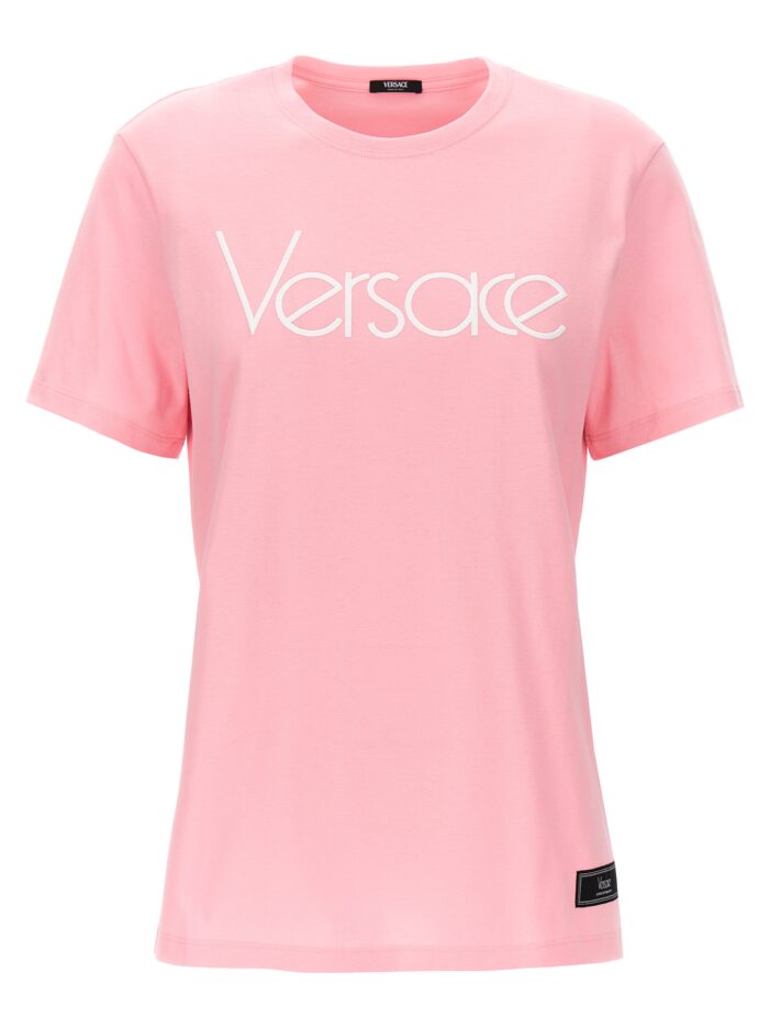 Logo embroidery t-shirt VERSACE Pink