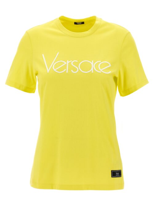 Logo embroidery t-shirt VERSACE Yellow