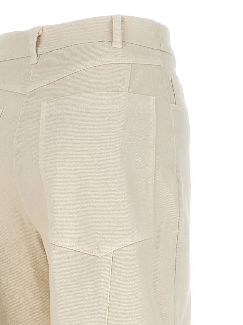 Cargo pants 100% cotton NUDE White