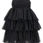 'Mesh Mini Ruffle' dress ROTATE BIRGER CHRISTENSEN Black