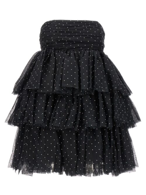 'Mesh Mini Ruffle' dress ROTATE BIRGER CHRISTENSEN Black