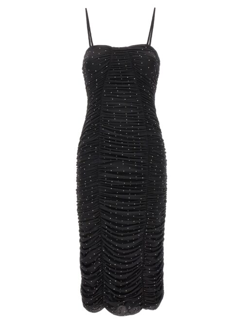 'Mesh Midi' dress ROTATE BIRGER CHRISTENSEN Black