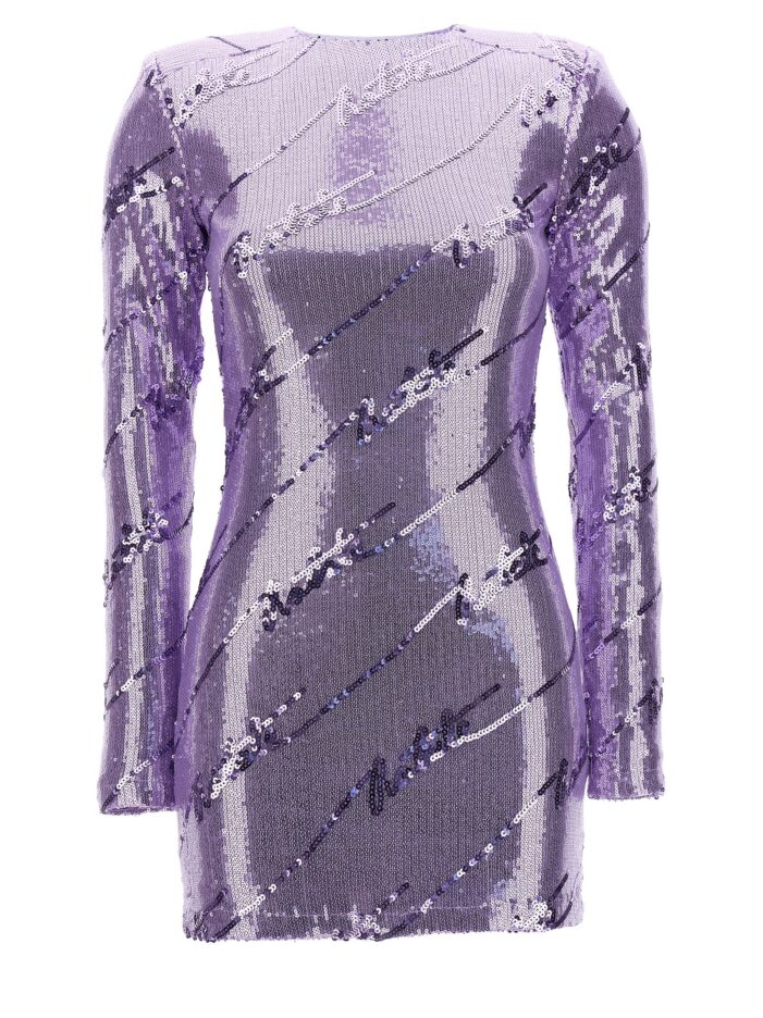 Sequin mini dress ROTATE BIRGER CHRISTENSEN Purple