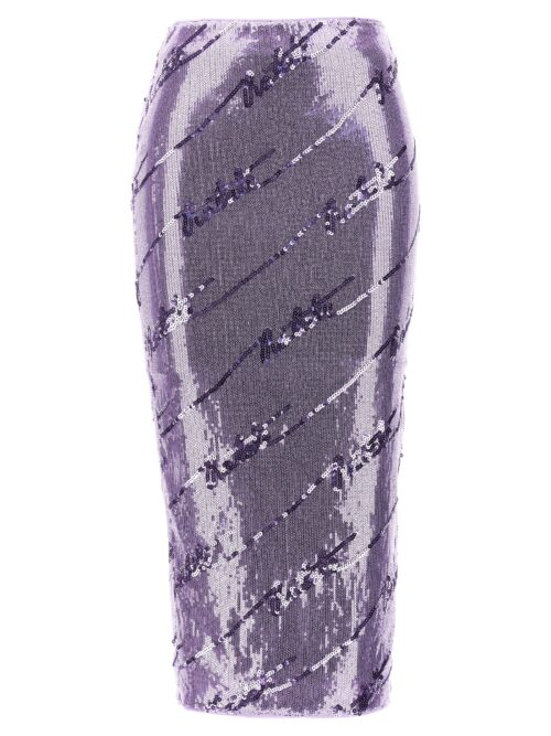 Sequin midi skirt ROTATE BIRGER CHRISTENSEN Purple