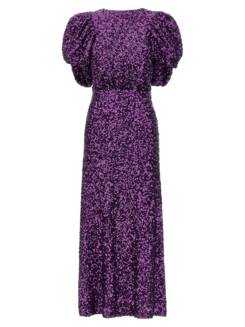 Sequin midi dress ROTATE BIRGER CHRISTENSEN Purple