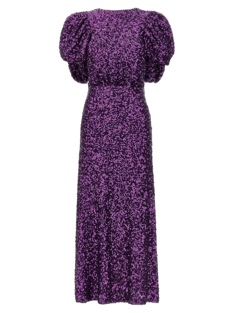 Sequin midi dress ROTATE BIRGER CHRISTENSEN Purple