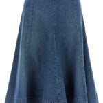 'Lennox' skirt KHAITE Blue