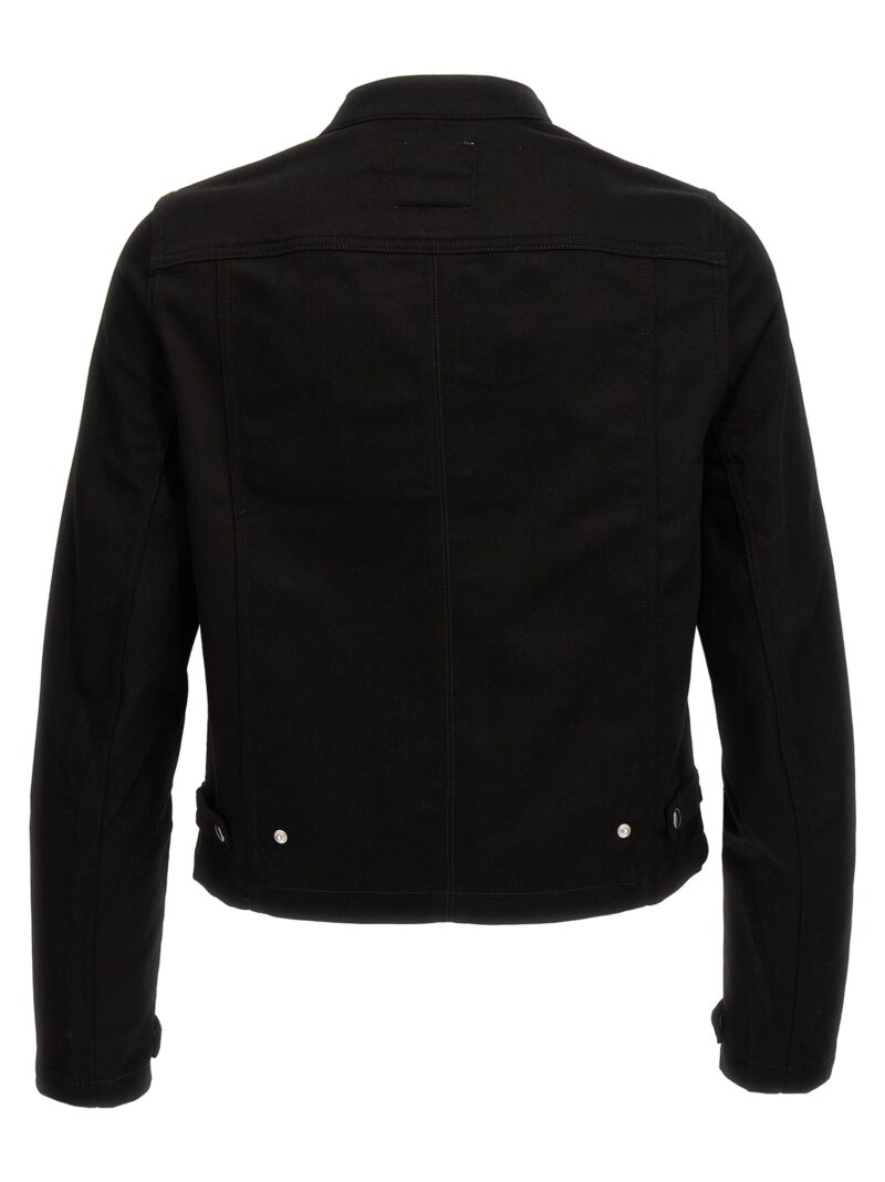 'Iconic denim biker' denim jacket 124DBL173DE00209999 COURREGES Black