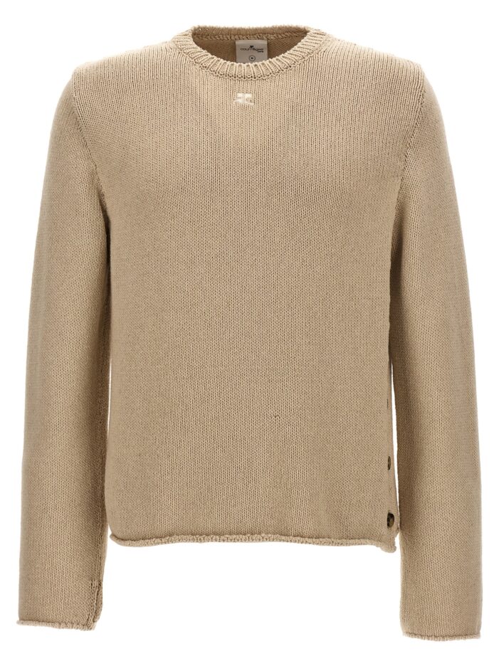 Side opening sweater COURREGES Beige