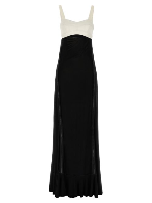 Bra detail dress VICTORIA BECKHAM White/Black