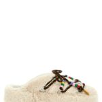 'Faux-Fur Beads' mules MOON BOOT White