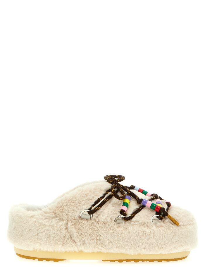 'Faux-Fur Beads' mules MOON BOOT White