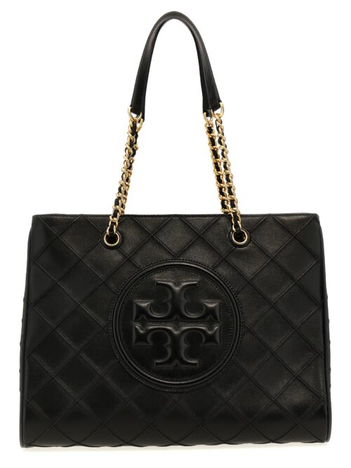 'Fleming Soft Chain' shopping bag TORY BURCH Black