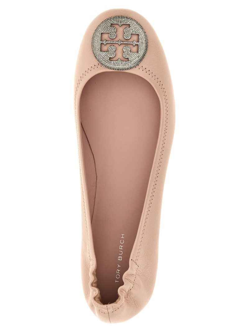 'Minnie Travel' ballet flats 100% sheep leather TORY BURCH Pink