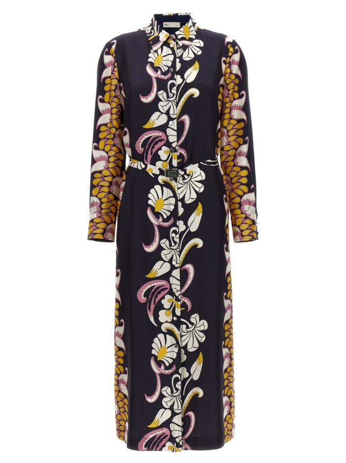 Printed silk chemisier dress TORY BURCH Multicolor