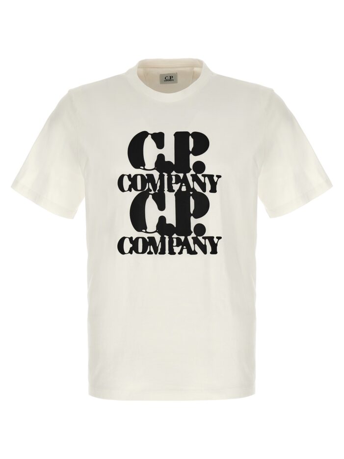 'Graphic' T-shirt C.P. COMPANY White/Black