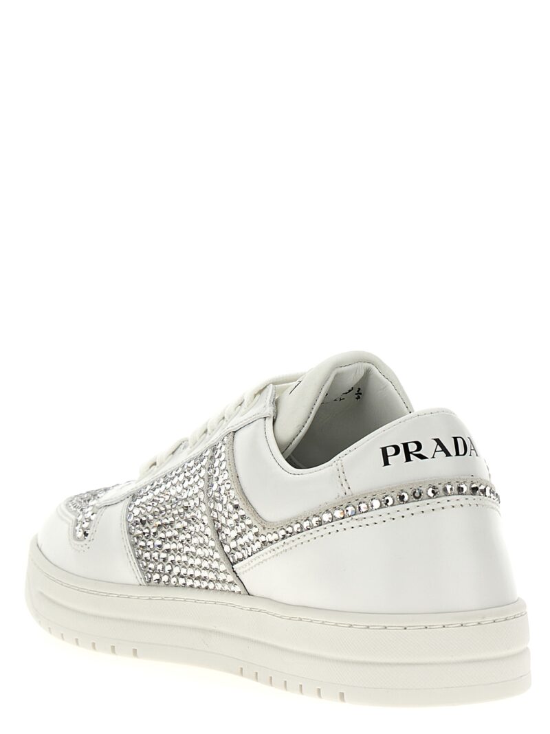 Sneakers with crystals Woman PRADA White