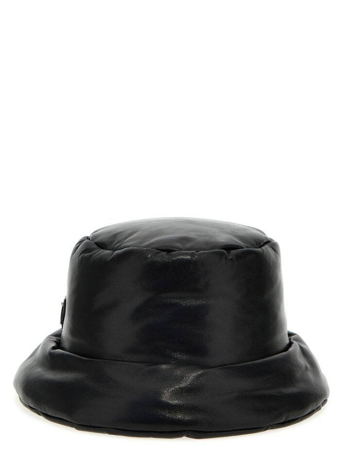 Nappa bucket hat PRADA Black