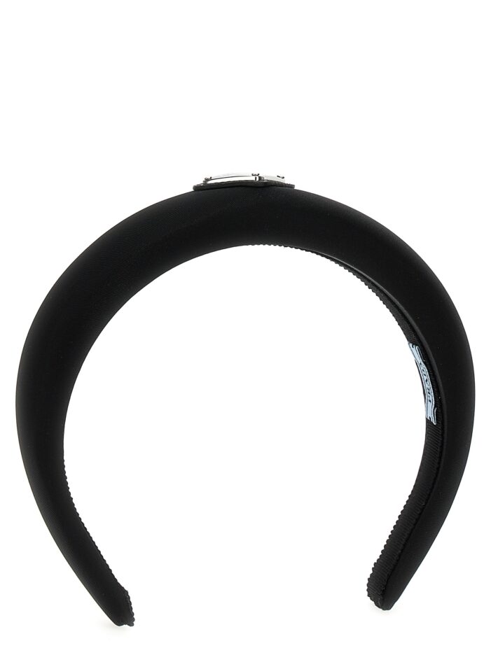 Re-Nylon logo headband PRADA Black