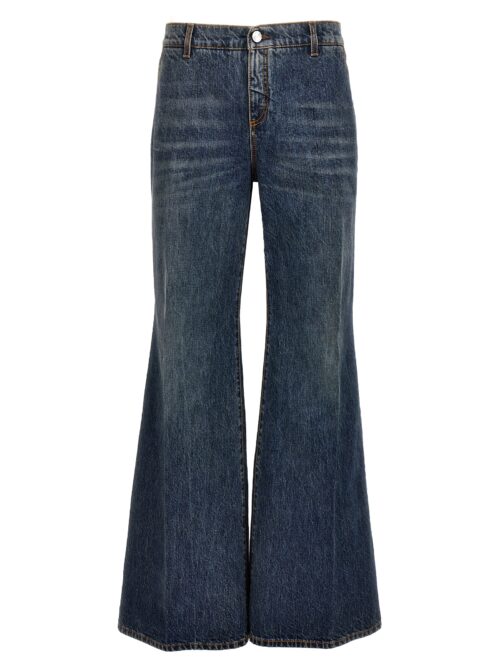 Logo embroidery jeans ETRO Blue