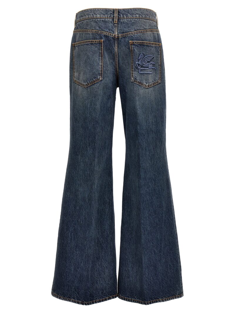 Logo embroidery jeans 1W8259648250 ETRO Blue