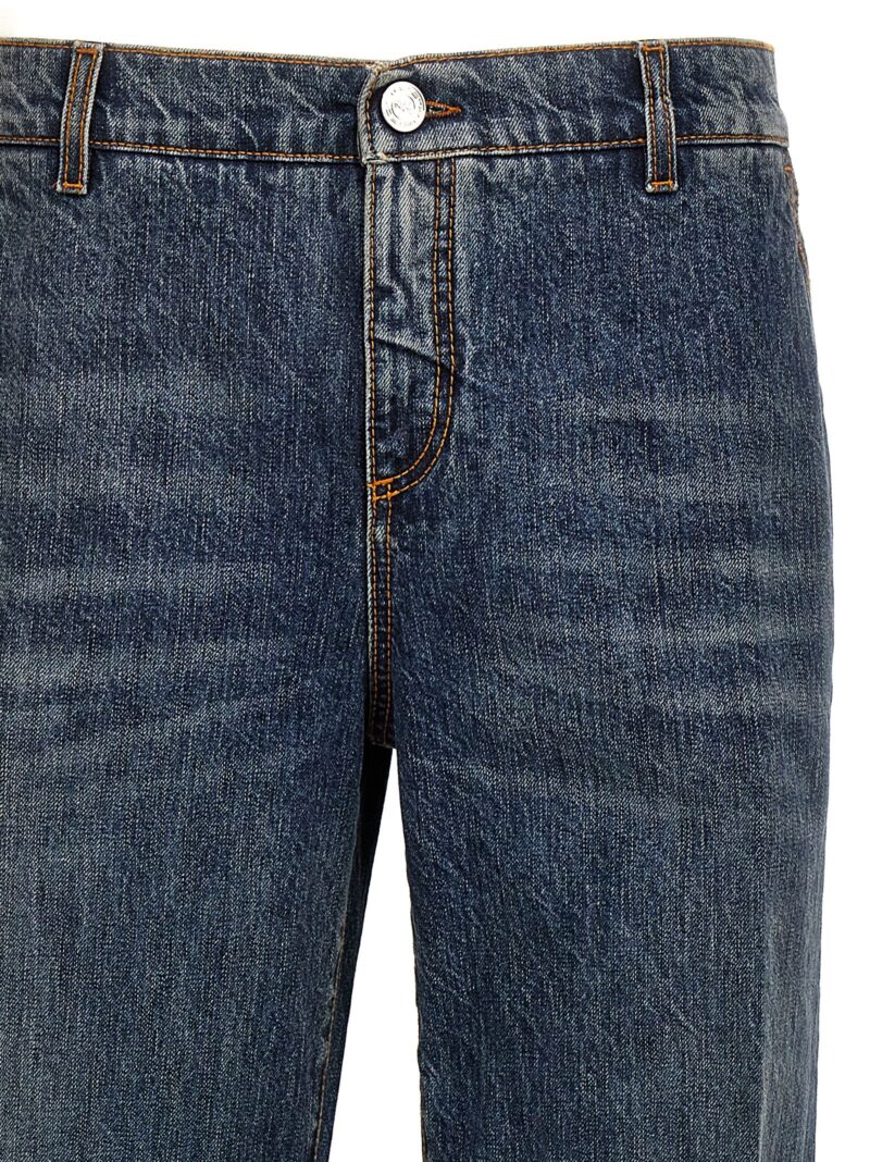 Logo embroidery jeans Man ETRO Blue