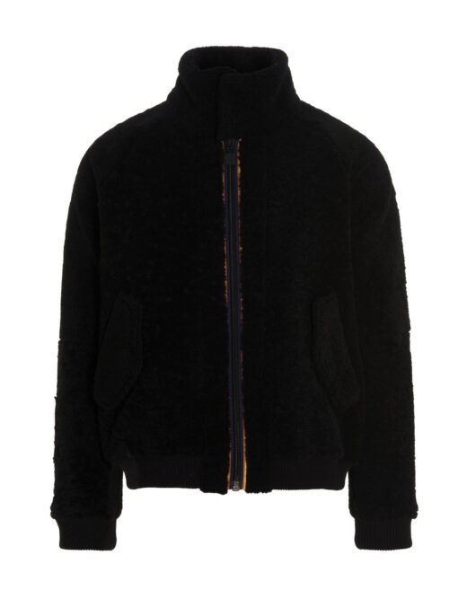 'London' shearling jacket K-WAY Black