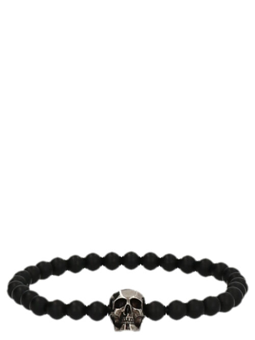 Skull spheres bracelet ALEXANDER MCQUEEN Black