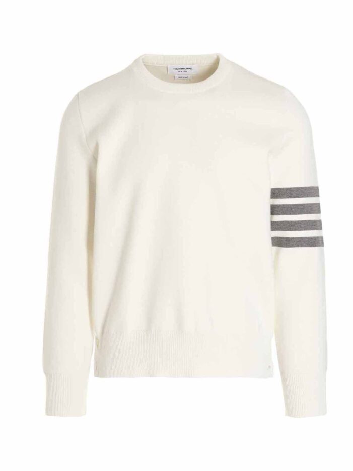 '4 bar’ sweater THOM BROWNE White