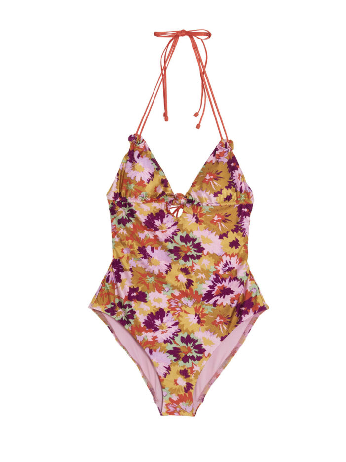 'Violet Knotted’ one-piece swimsuit ZIMMERMANN Multicolor