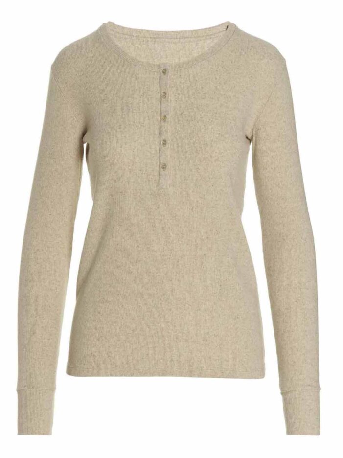 'Coralie’ henley sweater FORTELA Beige