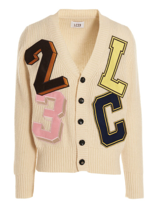 'College' cardigan LC23 Beige