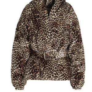 'Leopard' down jacket ALEXANDRE VAUTHIER Multicolor